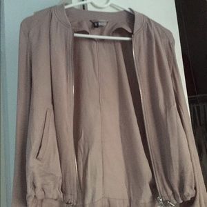 Nude/Mauve Colored Zip up